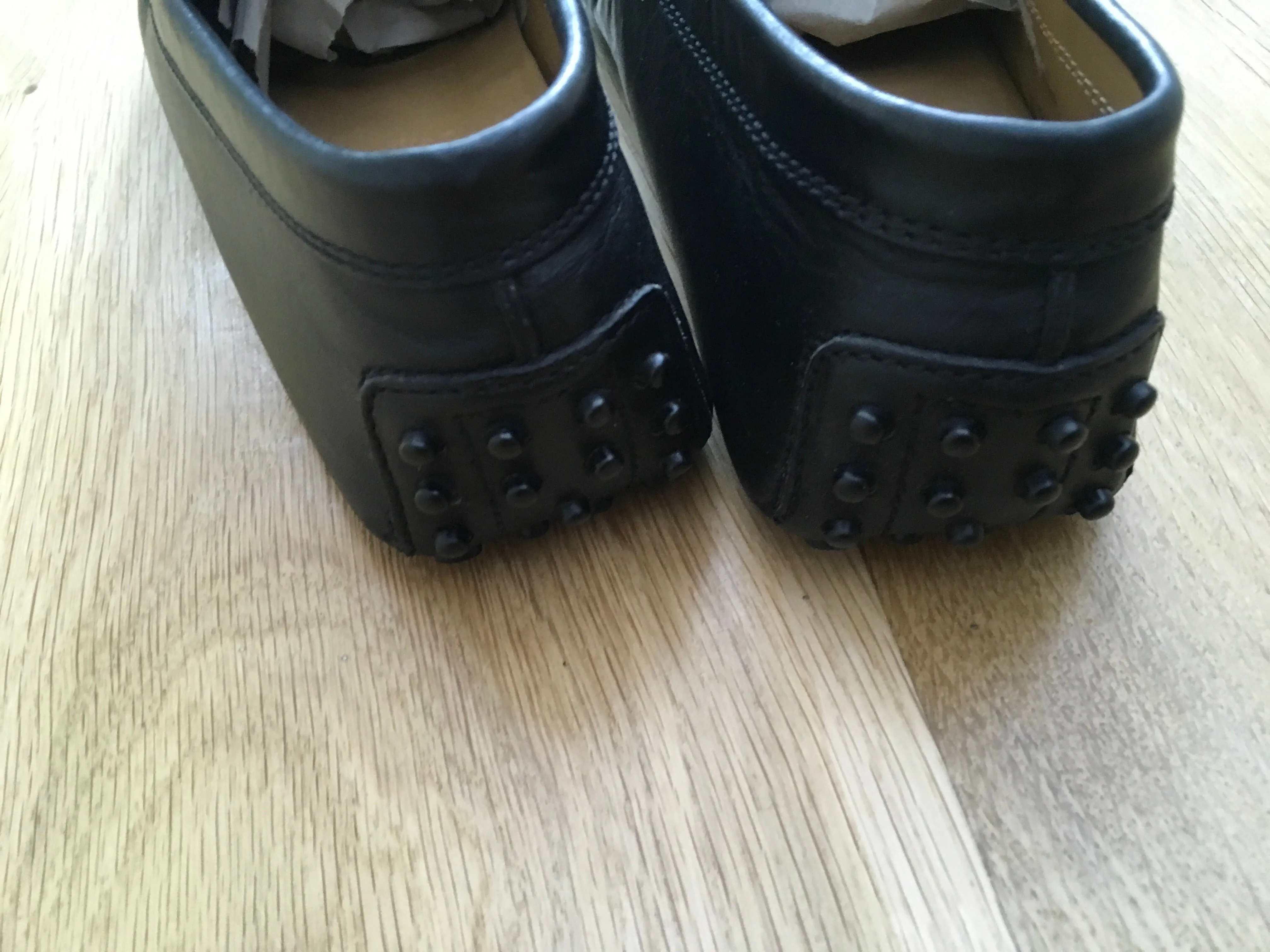 Tod's Driving Loafers Moccasin Leather Shoes Men