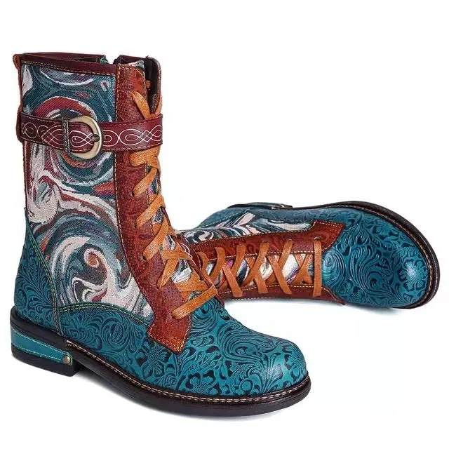 Women's Short Boots Plus Size Retro Martin Boots
