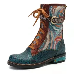 Women's Short Boots Plus Size Retro Martin Boots