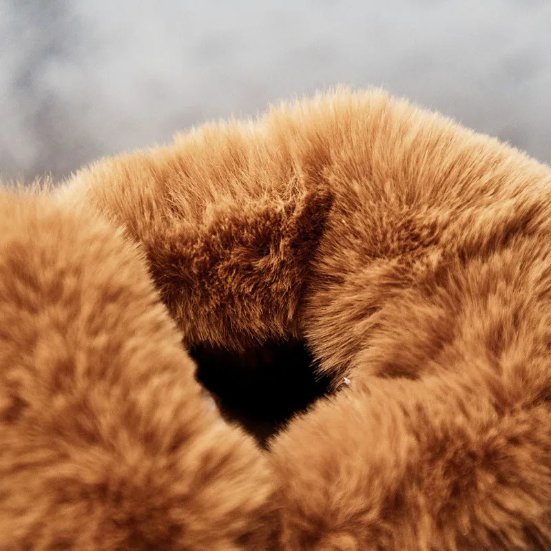 Women's Winter Warm Fur Mid-tube Snow Boots